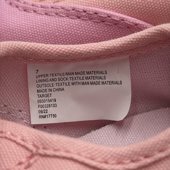 NWT Cat & Jack Slip-On Pink Shoes – Toddler Girls Size 7 - Picture 10 of 10